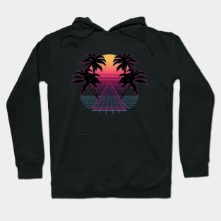 SYNTHWAVE SUN & PALMS #2 Hoodie